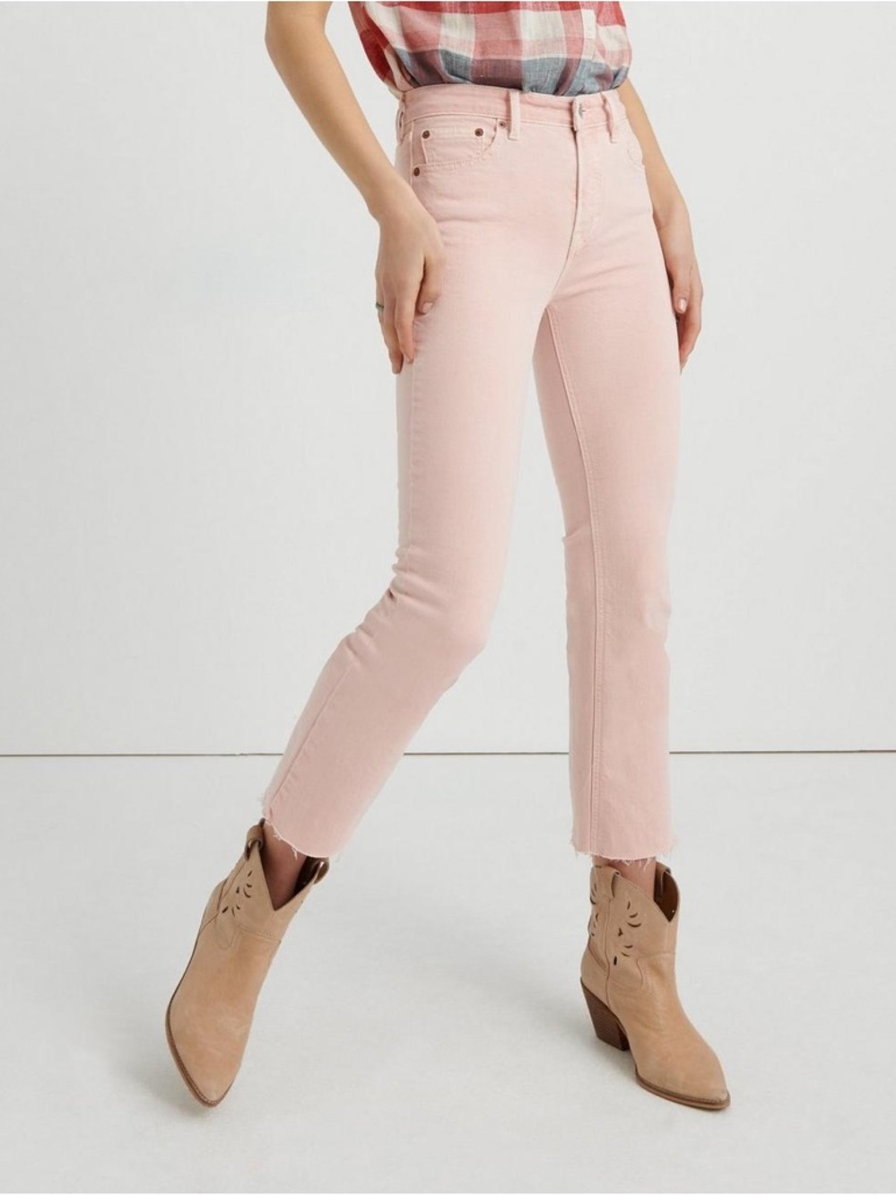 Lucky Brand Pink Bridgette Cropped Flare